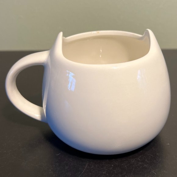 Cat Head Shaped Mug with 3D Pointy Ears & Whiskered Face  ~ Cat Lover ~ Cat Mom - Picture 4 of 7